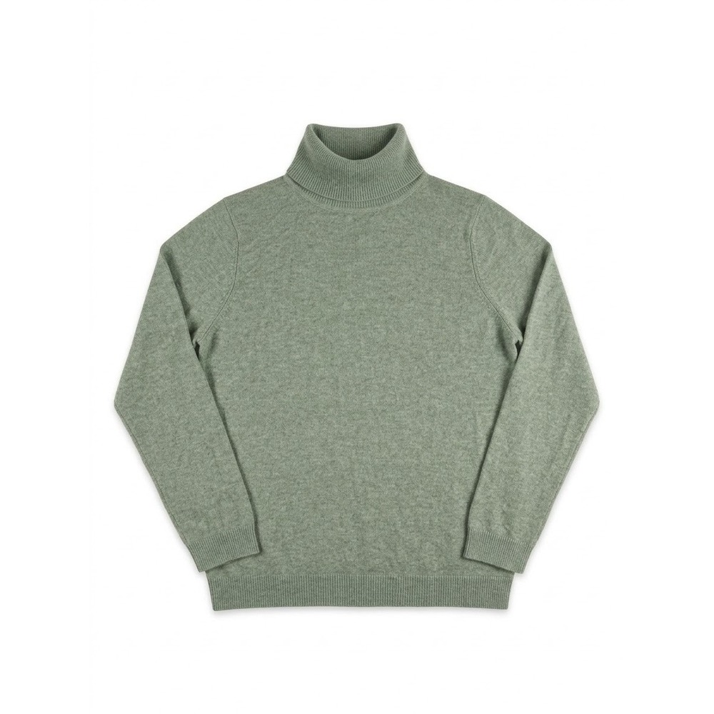 Charter Club Luxury 100% Cashmere Turtleneck Sweater Green XL Quiet Luxury